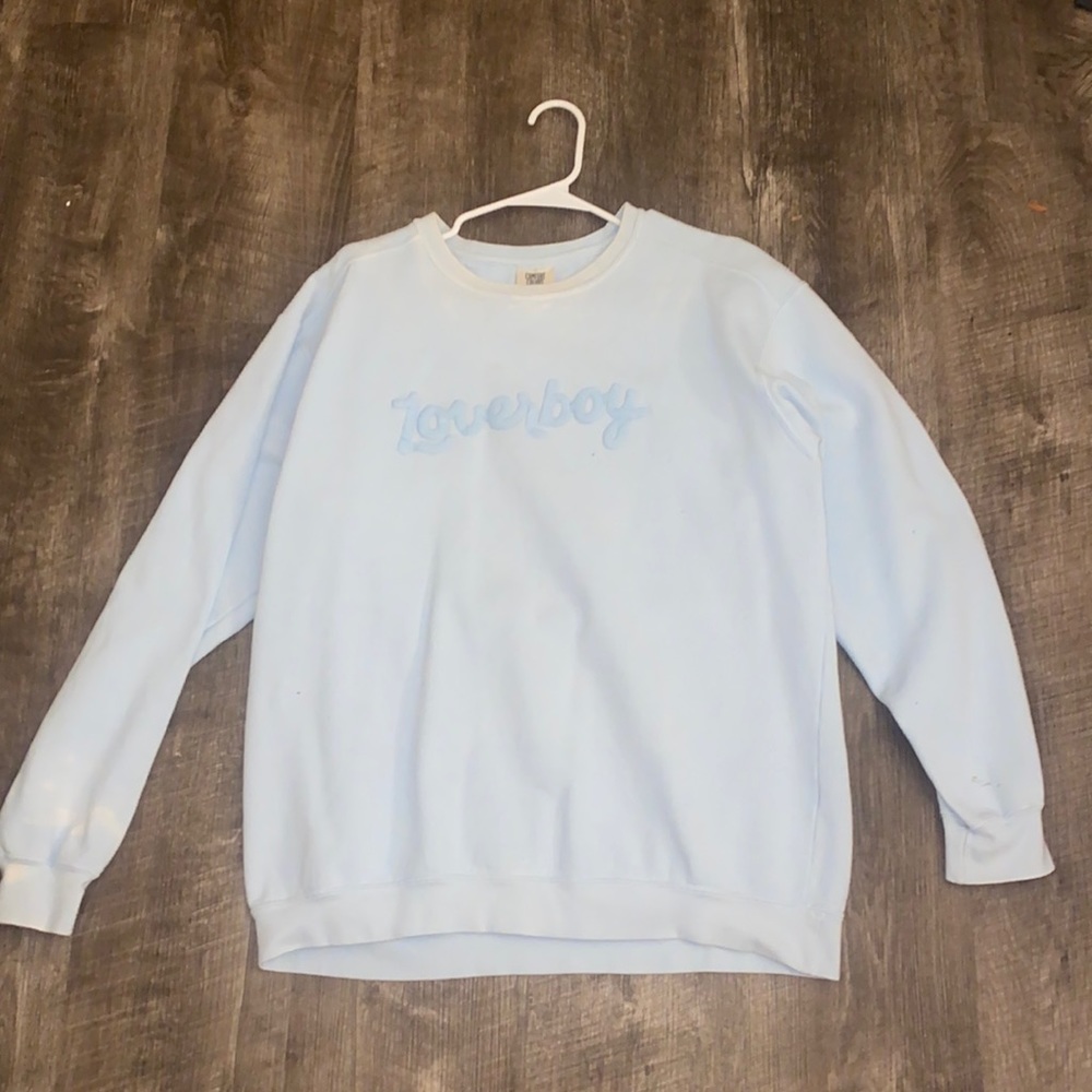 Oversized graphic crewneck sweater “lover boy”